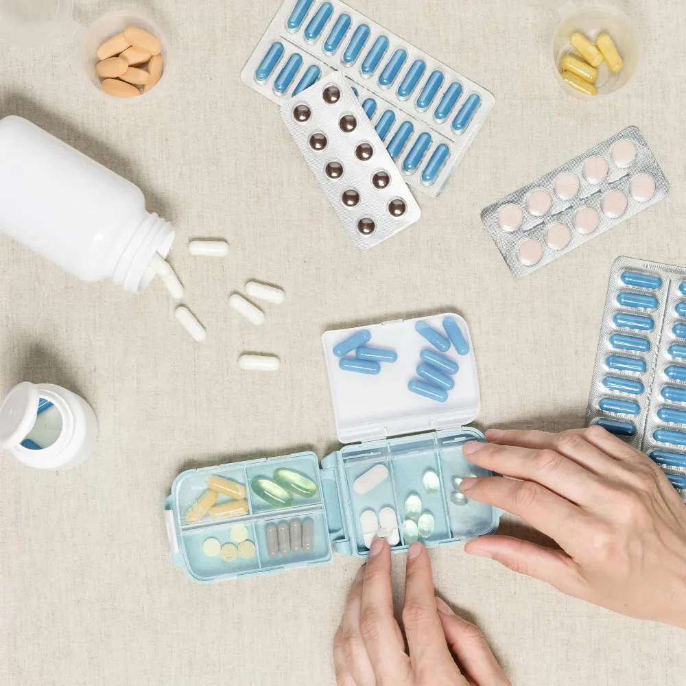 Medication adherence packaging solutions featuring organized pill packaging and dose management systems designed to improve patient medication compliance